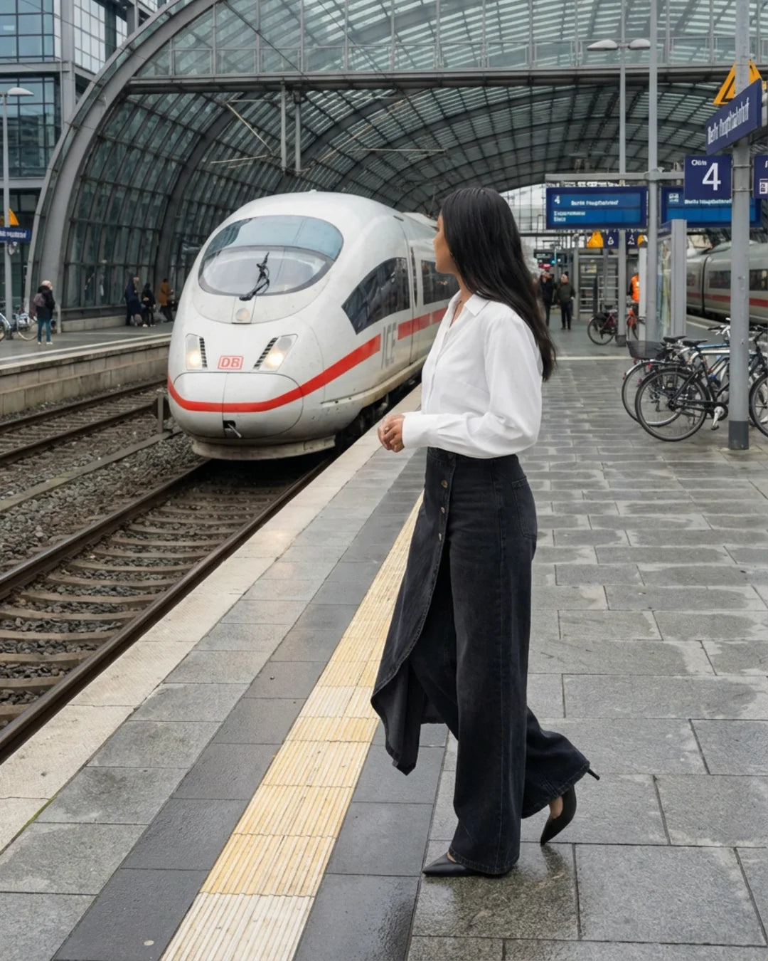 Pantalones vaqueros cruzados | Ezentia.couture