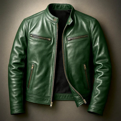 EZENTIA COUTURE™ | CHAQUETA BIKER CLÁSICA PARA HOMBRE