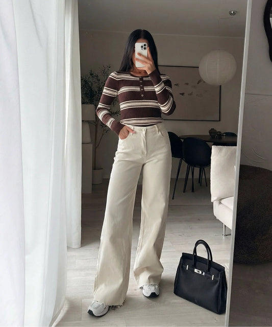 Vaqueros Zerra Beige | Ezentia.Couture