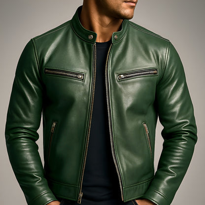 EZENTIA COUTURE™ | CHAQUETA BIKER CLÁSICA PARA HOMBRE