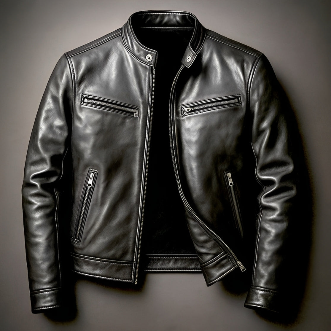 EZENTIA COUTURE™ | CHAQUETA BIKER CLÁSICA PARA HOMBRE