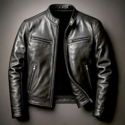 EZENTIA COUTURE™ | CHAQUETA BIKER CLÁSICA PARA HOMBRE