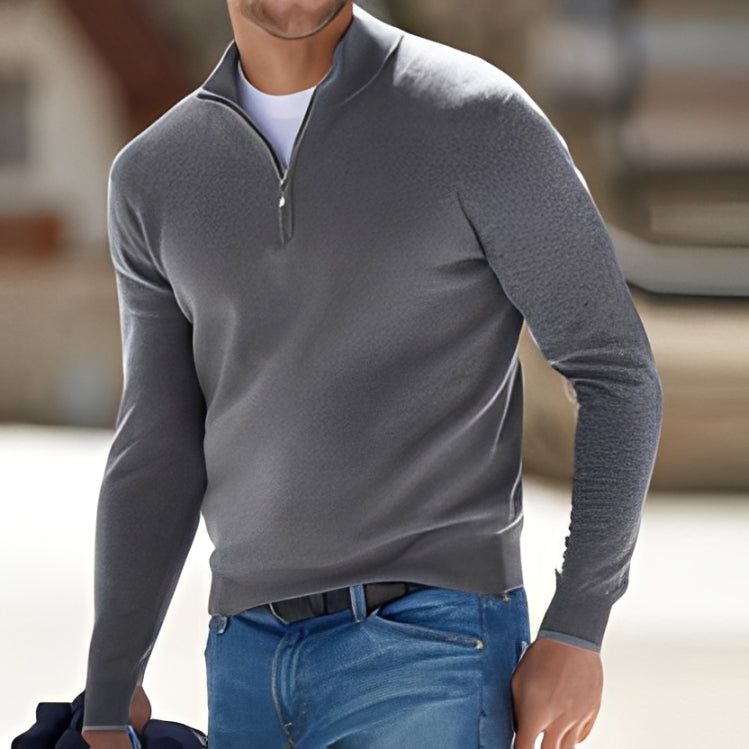 Mártin | Suéter premium con media cremallera