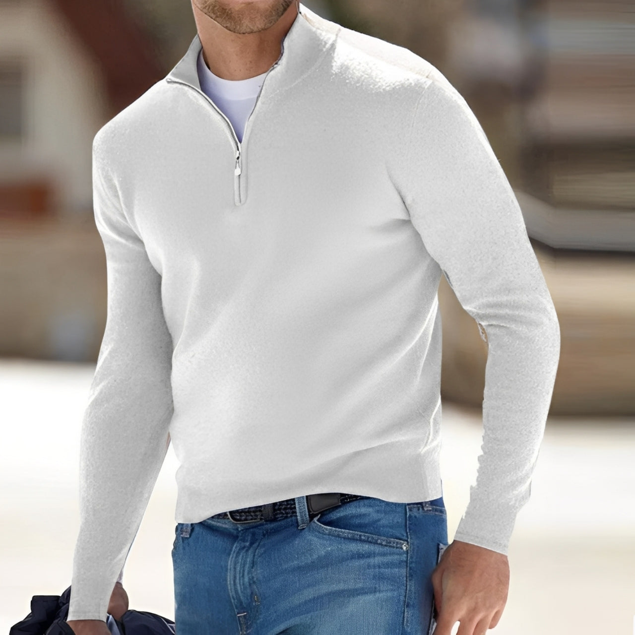 Mártin | Suéter premium con media cremallera