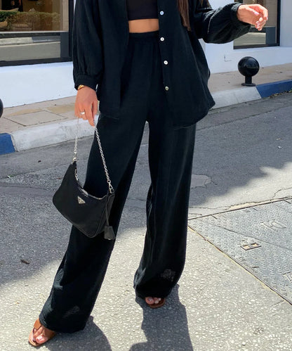 Conjunto de muselina Rienna Blanco | Ezentia.Couture