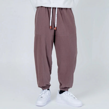 Shao - Pantalones harén de algodón cómodos